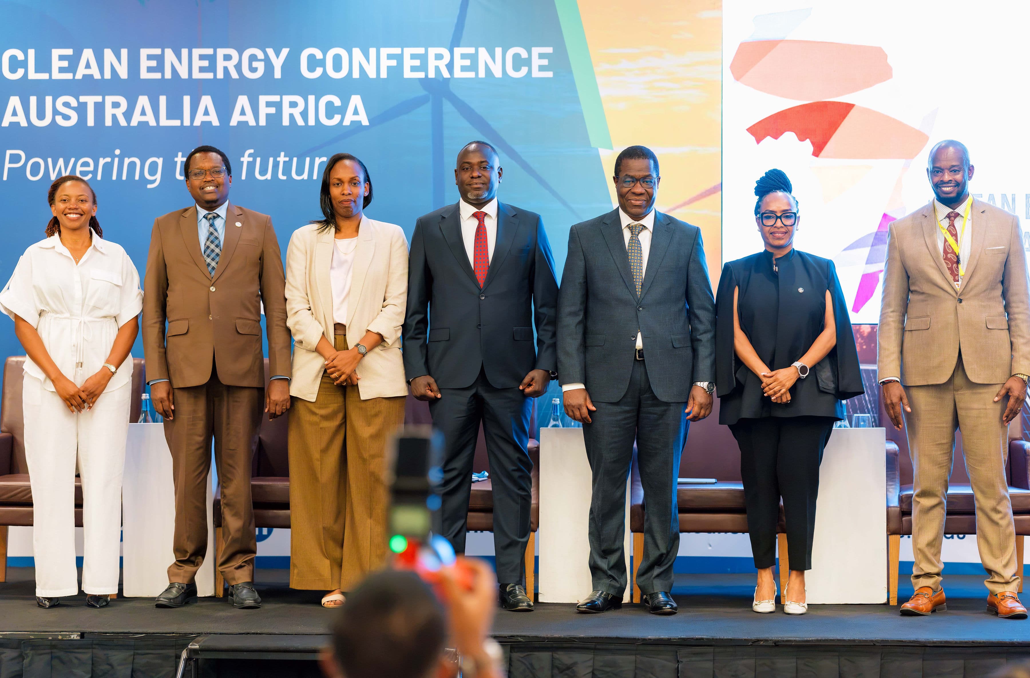 Industry speakers on a panel session at the energy conference