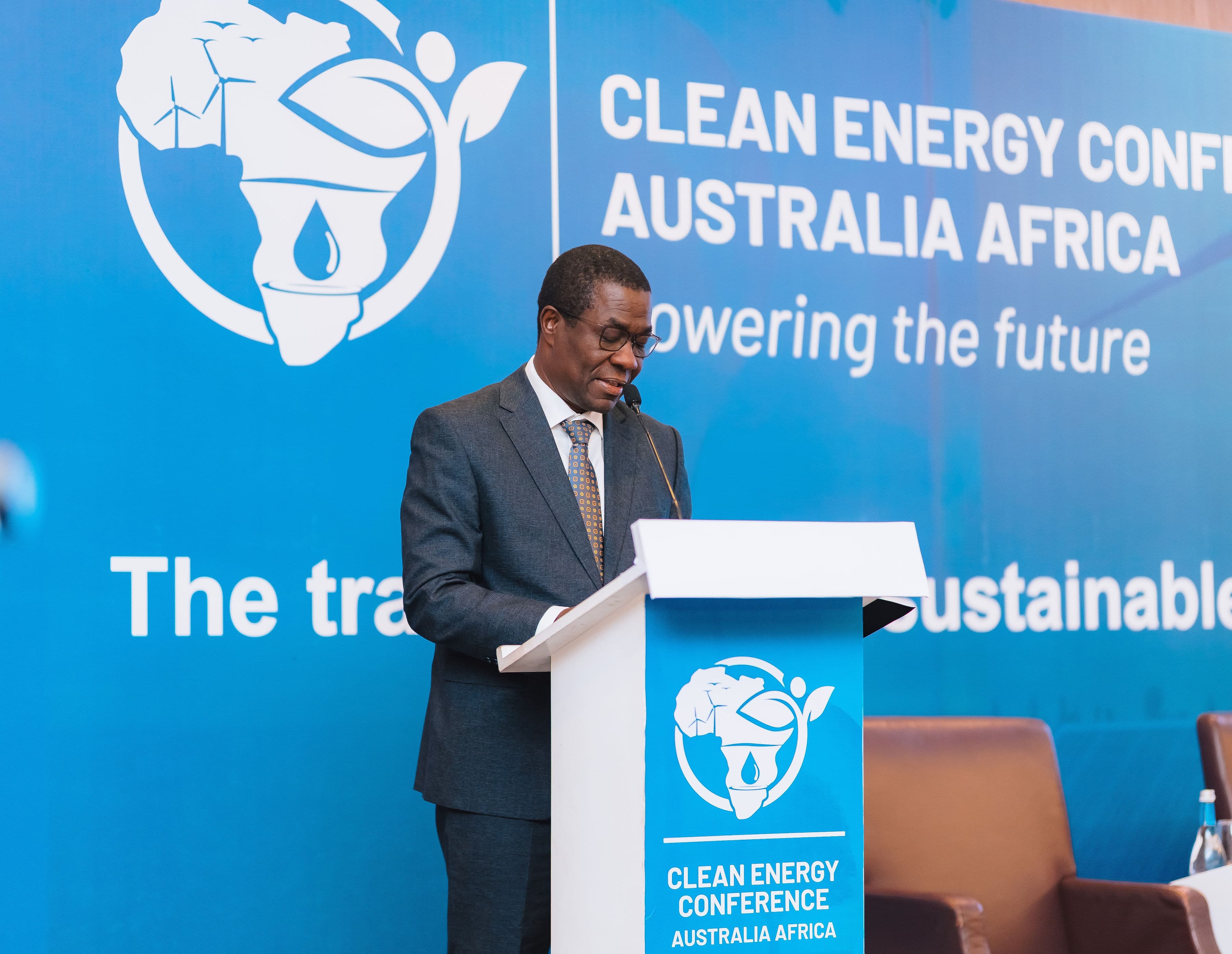 Keynote speaker addressing delegates from the conference stage